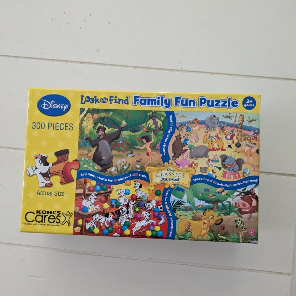 β Disney Look & Find Family Fun 300-piece Puzzle π§©
